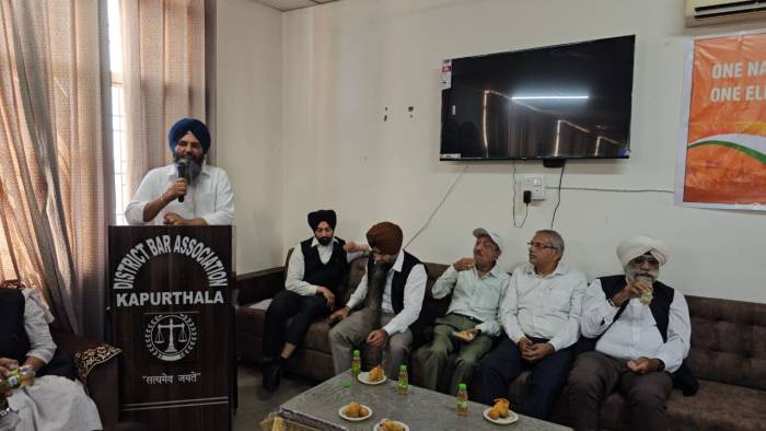 ਵਨ ਨੇਸ਼ਨ ਵਨ ਇਲੈਕਸ਼ਨ ਸਬੰਧੀ ਭਾਜਪਾ ਵੱਲੋਂ ਕੋਟ ਕੰਪਲੈਕਸ ਵਿੱਚ ਜ਼ਿਲ੍ਹਾ ਬਾਰ ਐਸੋਸੀਏਸ਼ਨ ਦੀ ਵਰਕਸ਼ਾਪ ਦਾ ਕੀਤਾ ਗਿਆ ਆਯੋਜਨ