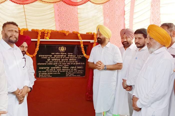 ਵੱਖ -ਵੱਖ ਵਿਕਾਸ ਕਾਰਜਾਂ ਦੇ ਵਿਧਾਇਕ ਹਰਦੀਪ ਸਿੰਘ ਡਿੰਪੀ ਢਿੱਲੋਂ ਨੇ ਨੀਂਹ ਪੱਥਰ