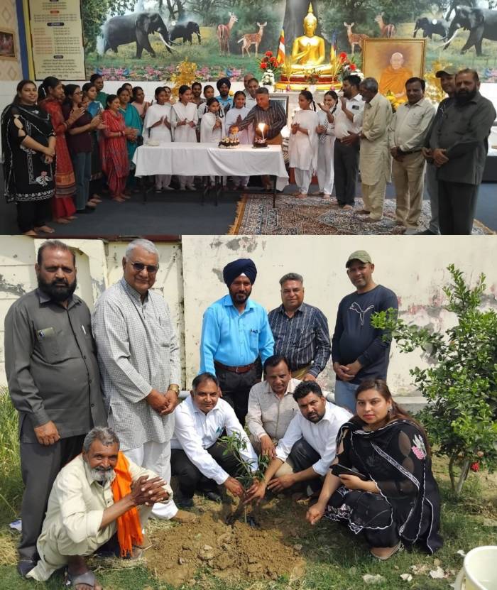 ਰੇੇਖਾ ਪਾਲ ਅਤੇ ਪ੍ਰਿੰਸੀਪਲ ਮਨਜੀਤ ਸਿੰਘ ਦੇ ਜਨਮਦਿਨ ਮੌਕੇ ਲਗਾਏ ਬੂਟੇ।
