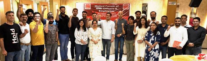 ਬੈਂਕ ਦੇ ਨਿਜੀਕਰਨ ਦਾ  ਕਿਤਾ ਵਿਰੋਧ, ਜਨਤਾ ਦੀ ਸੰਪਤੀ ਵਿਕਰੀ ‘ਤੇ ਉਠਾਏ ਸਵਾਲ