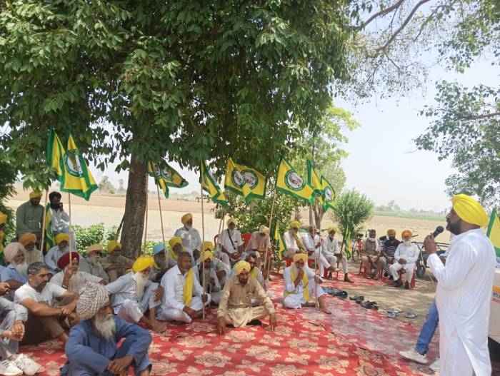 ਭਾਕਿਯੂ ਏਕਤਾ ਉਗਰਾਹਾਂ ਨੇ ਜਮੀਨ ਦਾ ਦਖ਼ਲ ਰੋਕਿਆ ਮੌਕੇ ਤੇ ਕੋਈ ਅਧਿਕਾਰੀ ਨਹੀਂ ਆਇਆ, ਪਿੰਡ ਚ ਰੋਸ ਰੈਲੀ ਤੇ ਮੁਜਾਹਰਾ ਕੱਢਿਆ