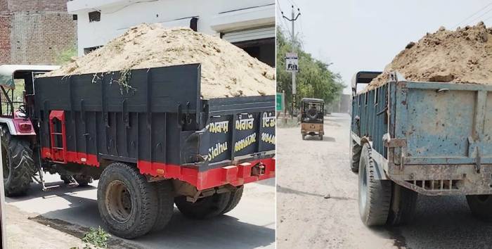 ਟਰੈਫਿਕ ਨਿਯਮਾਂ ਨੂੰ ਸ਼ਿੰਕੇ ਟੰਗ ਕੇ ਸੜ੍ਹਕਾਂ ’ਤੇ ਬੇਖੌਫ ਘੁੰਮ ਰਹੇ ਓਵਰਲੋਡ ਵਾਹਨ