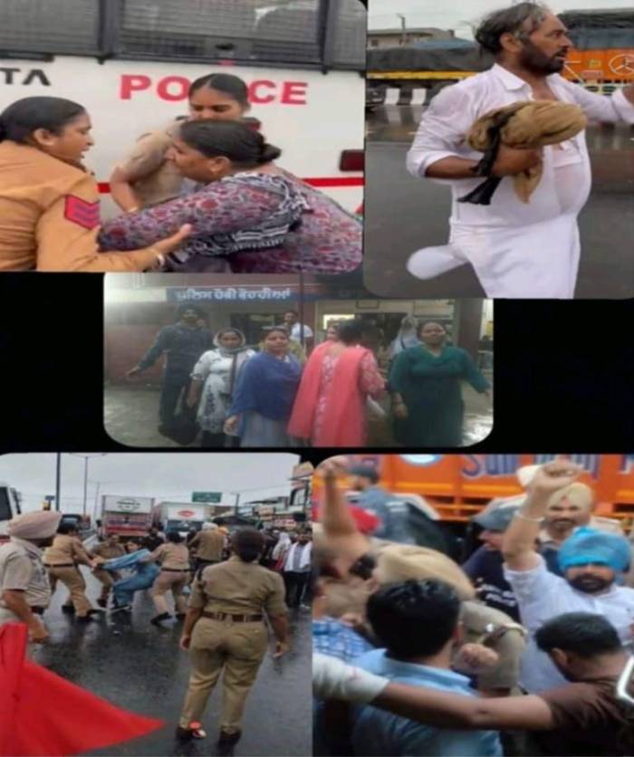 ਮੀਟਿੰਗ ਤੋਂ ਮੁੱਕਰ ਕੇ ਅਧਿਆਪਕਾਂ ਨੂੰ ਜਬਰੀ ਪੁਲਿਸ ਨੇ ਚੁੱਕਿਆ, ਕੀਤੀ ਮਾਰ ਕੁੱਟ।*