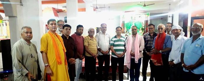 ਰਾਮ ਮੰਦਰ ਕਮੇਟੀ ਨੇ ਹਰਸ਼ ਗਰਗ ਨੂੰ ਕੀਤਾ ਸਨਮਾਨਿਤ 