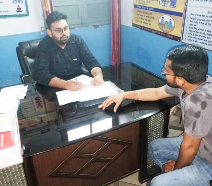 ਜਿਲਾ ਟੀ.ਬੀ ਅਫਸਰ ਵੱਲੋਂ ਫੀਲਡ ਦਾ ਦੌਰਾ