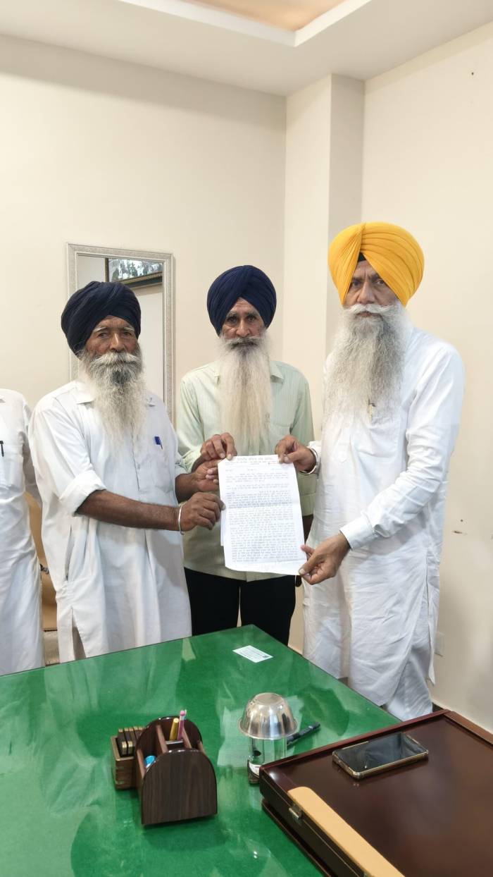 ਸ੍ਰੀ ਗੁਰੂ ਤੇਗ ਬਹਾਦਰ ਸਾਹਿਬ ਜੀ ਦੀ ਗ੍ਰਿਫਤਾਰੀ ਦੇ ਇਤਿਹਾਸਿਕ ਪੱਖ ਨੂੰ ਸਹੀ ਤਰੀਕੇ ਨਾਲ ਦਰਸਾਉਣ ਲਈ ਸ਼੍ਰੋਮਣੀ ਕਮੇਟੀ ਨੂੰ ਮੰਗ ਪੱਤਰ ਦਿੱਤਾ 