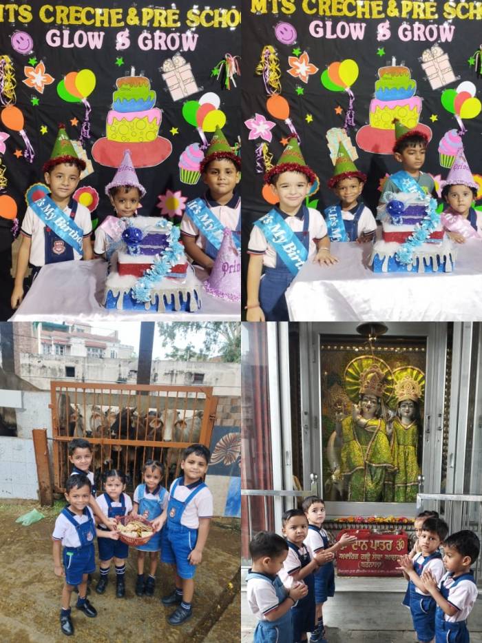 ਮਦਰ ਟੀਚਰ ਕ੍ਰੈਚ ਅਤੇ ਪ੍ਰੀ-ਸਕੂਲ ਬਰਨਾਲਾ ਦੇ ਛੋਟੇ ਬੱਚਿਆਂ ਨੇ ਗਊਸ਼ਾਲਾ ਵਿੱਚ ਜਨਮ ਦਿਨ ਮਨਾਇਆ