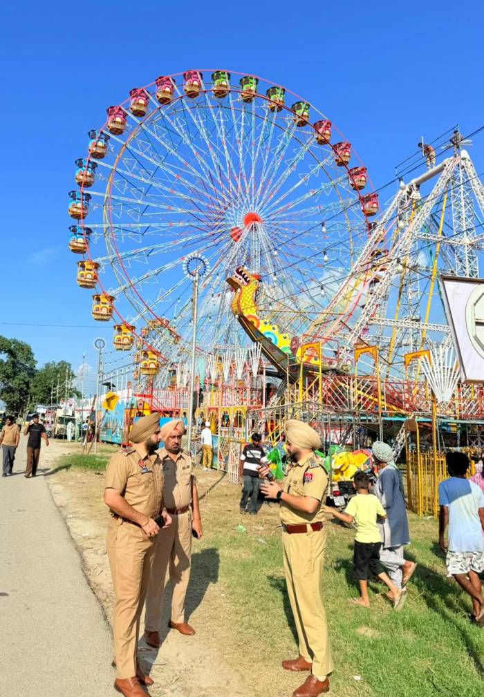 ਮੇਲਾ ਛਪਾਰ ਸਬੰਧੀ ਕੀਤੇ ਗਏ ਸੁਰੱਖਿਆ ਪ੍ਰਬੰਧਾਂ ਦਾ ਮੁਆਇਨਾ ਕਰਦੇ ਹੋਏ ਡੀਐਸਪੀ ਖੋਸਾ