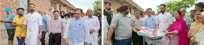 ਹਲਕਾ ਇੰਚਾਰਜ ਹਰਜੀ ਮਾਨ ਨੇ ਡਾ. ਚੱਬੇਵਾਲ ਦੇ ਨਾਲ ਕੀਤਾ ਹੜ ਪ੍ਰਭਾਵਿਤ ਪਿੰਡਾਂ ਦਾ ਦੌਰਾ