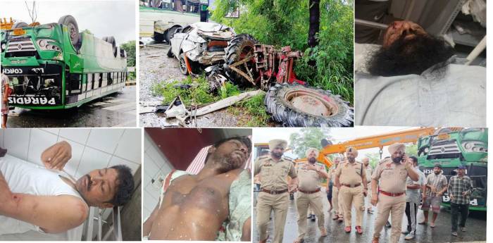 ਜਲੰਧਰ-ਪਠਾਨਕੋਟ ਰਾਸ਼ਟਰੀ ਮਾਰਗ ‘ਤੇ ਵਾਪਰਿਆ ਭਿਆਨਕ ਸੜਕ ਹਾਦਸਾ 