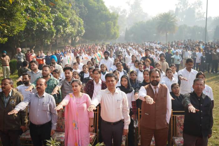 ਸਰਦਾਰ ਵੱਲਭਭਾਈ ਪਟੇਲ ਦੀ 150ਵੀਂ ਜਨਮ ਜੰਯਤੀ ਦੇ ਮੌਕੇ ਕੱਢੀ ਗਈ ਪਦ ਯਾਤਰਾ 