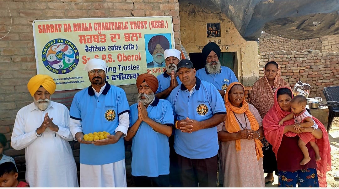 ਸਰਬੱਤ ਦਾ ਭਲਾ ਚੈਰੀਟੇਬਲ ਟਰੱਸਟ ਵੱਲੋਂ ਬੇਸਹਾਰਾ ਮਾਤਾ ਦੇ ਮਕਾਨ ਦੀ ਉਸਾਰੀ ਲਈ ₹1.25 ਲੱਖ ਦਾ ਫੰਡ ਜਾਰੀ