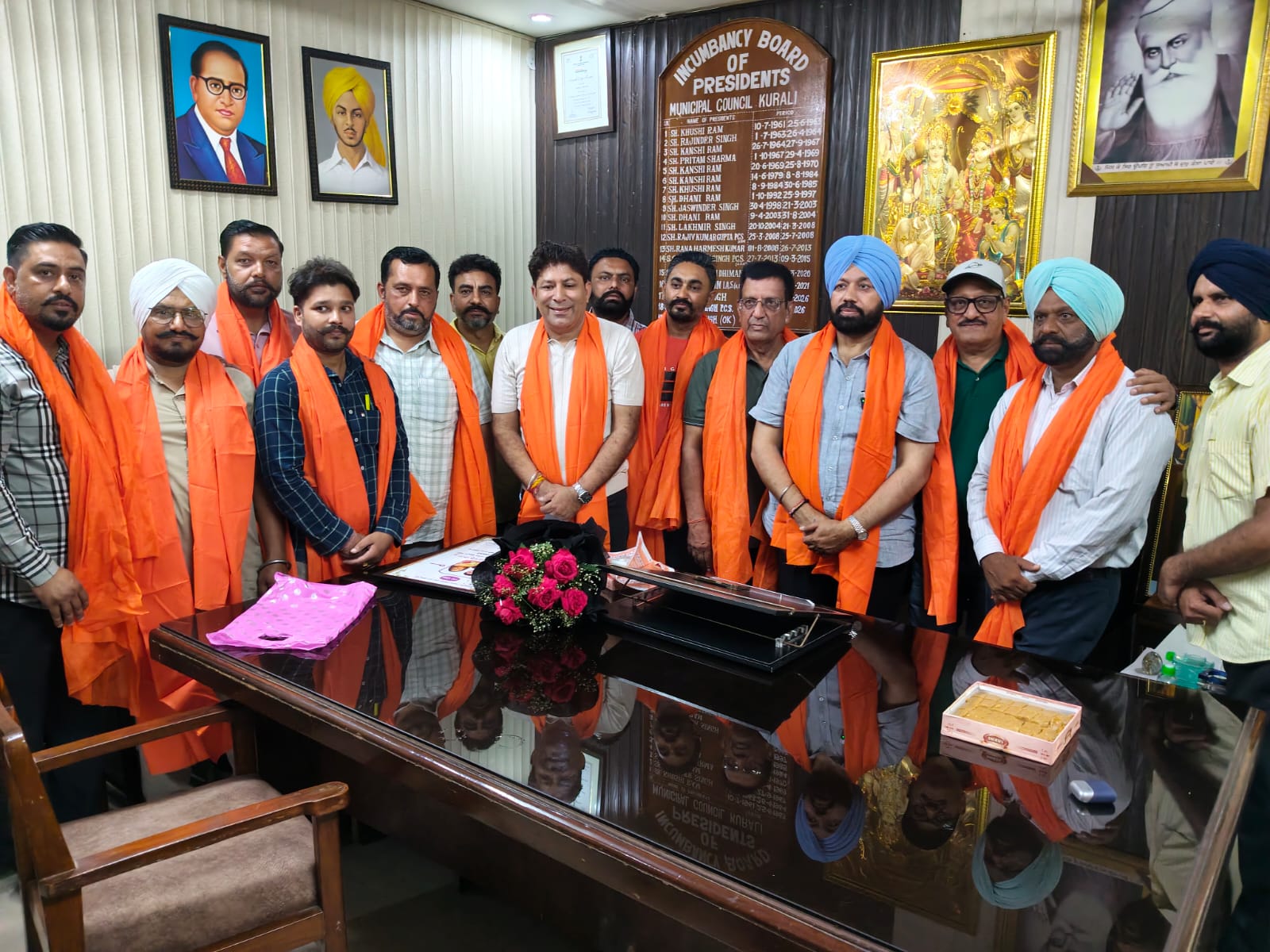  *ਰਾਮਗੜ੍ਹੀਆ ਅਕਾਲ ਜੱਥੇਬੰਦੀ ਵੱਲੋਂ ਨਗਰ ਕੌਂਸਲ ਪ੍ਰਧਾਨ ਬਹਾਦਰ ਸਿੰਘ ਓਕੇ ਅਤੇ ਹੈਪੀ ਧੀਮਾਨ ਦਾ ਵਿਸ਼ੇਸ਼ ਸਨਮਾਨ*        *ਬਹਾਦਰ ਸਿੰਘ ਓਕੇ ਦੇ ਪ੍ਰਧਾਨ ਬਣਨ ਨਾਲ ਰਾਮਗੜ੍ਹੀਆ ਬਰਾਦਰੀ ਦਾ ਮਾਣ ਵਧਿਆ: ਸਤਨਾਮ ਸਿੰਘ ਧੀਮਾਨ*