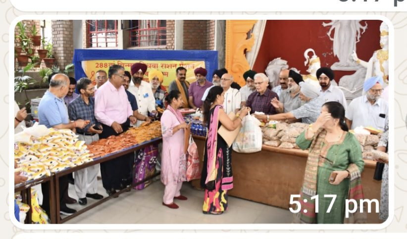 ਰੋਟਰੀ ਦੇ ਅੰਨਪੂਰਨਾ ਦਿਵਸ ਪ੍ਰੋਜੈਕਟ ਤਹਿਤ ਵਿਧਵਾ ਮਹਿਲਾਵਾਂ ਨੂੰ ਵੰਡਿਆ ਰਾਸ਼ਨ