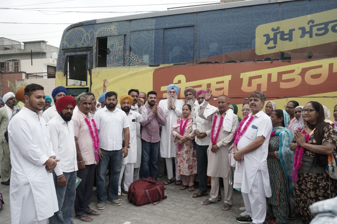 ਕੋਟਕਪੂਰਾ ਤੋਂ ਮੁੱਖ ਮੰਤਰੀ ਤੀਰਥ ਯਾਤਰਾ ਯੋਜਨਾ ਤਹਿਤ ਬੱਸਾਂ ਰਵਾਨਾ