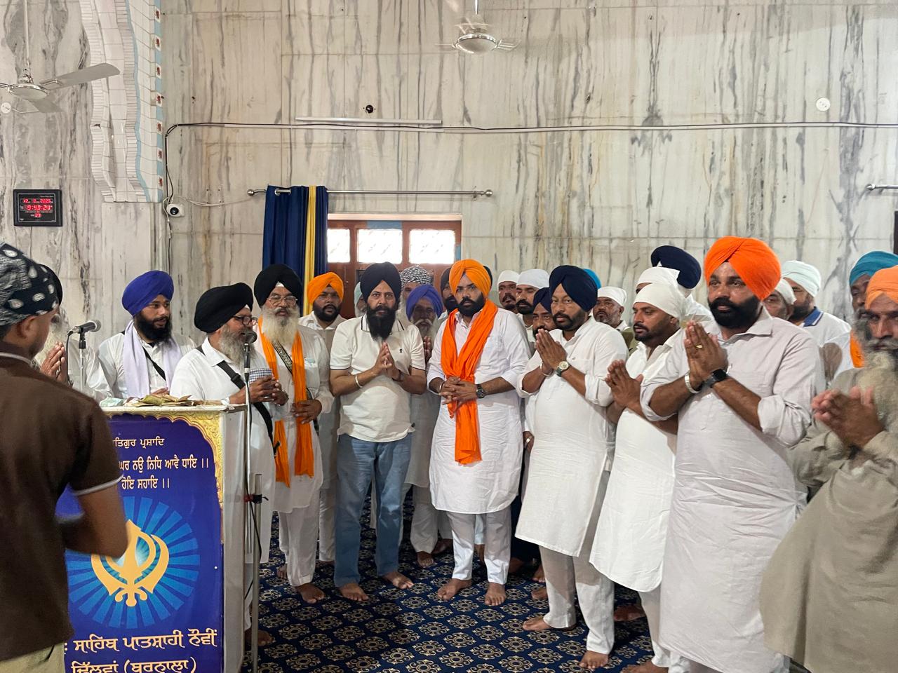 ਸ਼੍ਰੋਮਣੀ ਅਕਾਲੀ ਦਲ ਯੂਥ ਵਿੰਗ ਦੇ ਦਿਹਾਤੀ ਜ਼ਿਲ੍ਾ ਪ੍ਰਧਾਨ ਰਣਦੀਪ ਸਿੰਘ ਢਿੱਲਵਾਂ ਦਾ ਗੁਰੂ ਘਰ ਦੀ ਕਮੇਟੀ ਵੱਲੋਂ ਕੀਤਾ ਸਨਮਾਨ, ਯੂਥ ਵਿੰਗ ਜ਼ਿਲ੍ਹਾ ਪ੍ਰਧਾਨ ਨਿਯੁਕਤ ਹੋਣ ਤੇ ਵਾਹਿਗੁਰੂ ਦਾ ਕੀਤਾ ਸ਼ੁਕਰਾਨਾ ।                               