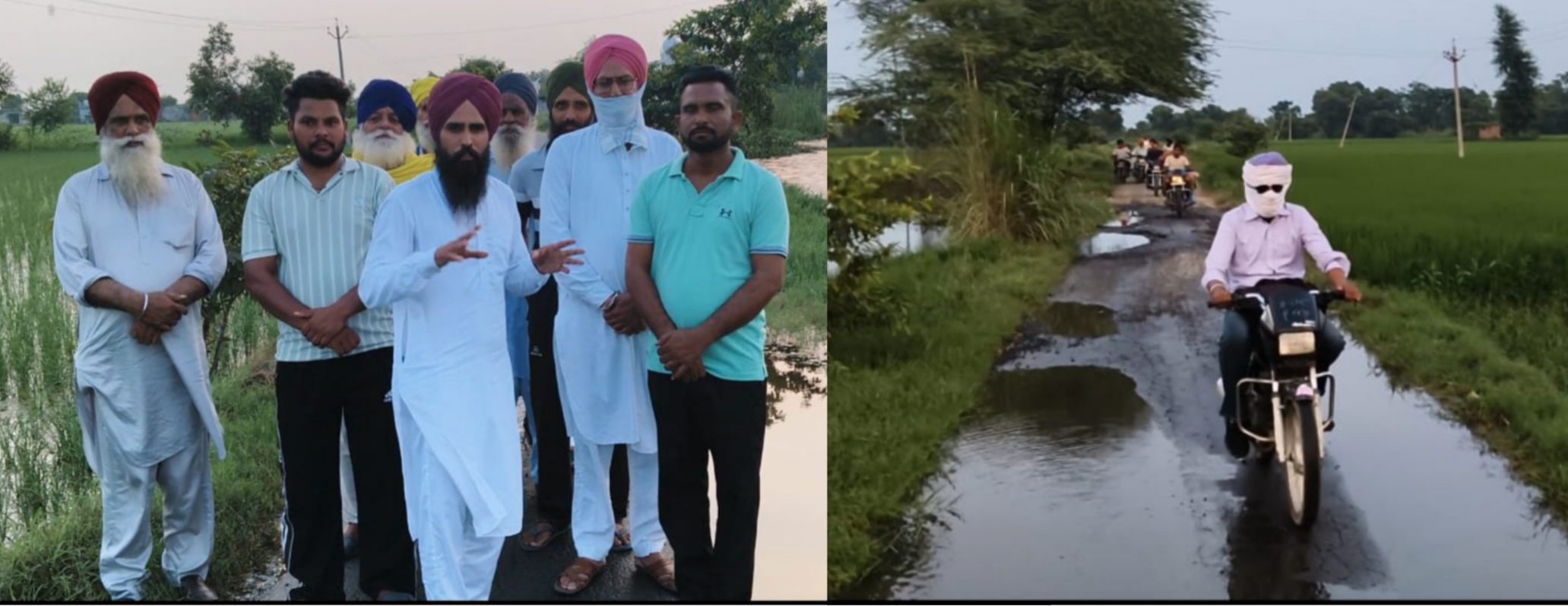 ਭੁੱਚਰ ਖੁਰਦ ਵਿਖੇ ਛੱਪੜ ਦੇ ਓਵਰਫਲੋ ਕਾਰਨ ਪਾਣੀ ਸੜਕ ਉੱਪਰੋ ਲੰਘਣ ਕਰਕੇ ਕਈ ਪਿੰਡਾਂ ਦੇ ਲੋਕਾਂ ਨੂੰ ਆਉਣ ਜਾਣ ਵਿੱਚ ਹੋ ਰਹੀ ਮੁਸ਼ਕਿਲ ਕਿਸੇ ਵੇਲੇ ਵੀ ਹੋ ਸਕਦਾ ਹੈ ਵੱਡਾ ਹਾਦਸਾ ਸਰਕਾਰ ਨਹੀਂ ਦੇ ਰਹੀ ਧਿਆਨ