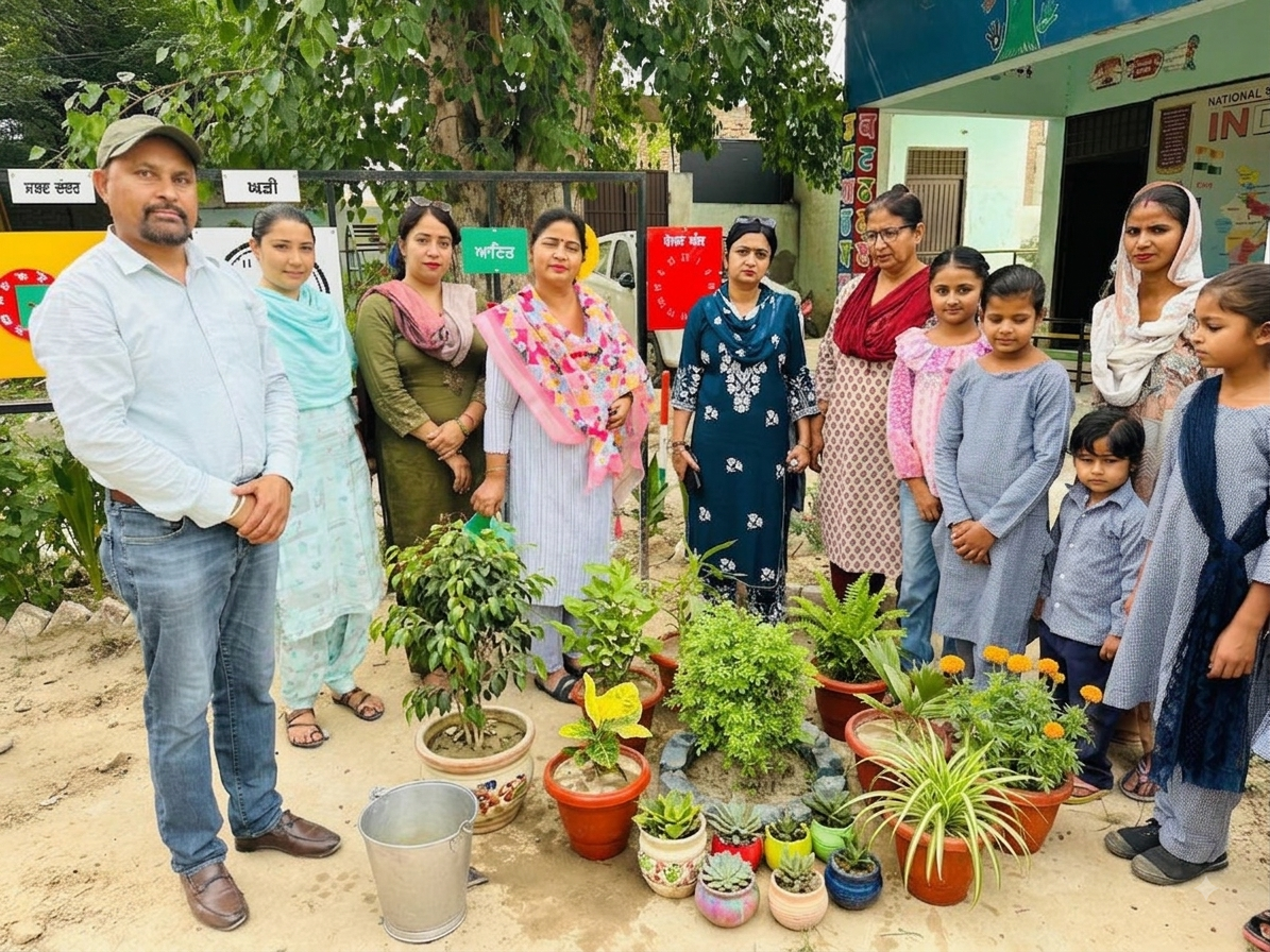 ਸਰਕਾਰੀ ਪ੍ਰਾਇਮਰੀ ਸਕੂਲ ਸੀਡ ਫਾਰਮ ਕੱਚਾ ਵਿਖੇ ਨਵੇਂ ਪੌਦੇ ਲਗਾ ਕੇ ਵਾਤਾਵਰਨ ਸੰਭਾਲ ਦਾ ਦਿੱਤਾ ਸੁਨੇਹਾ