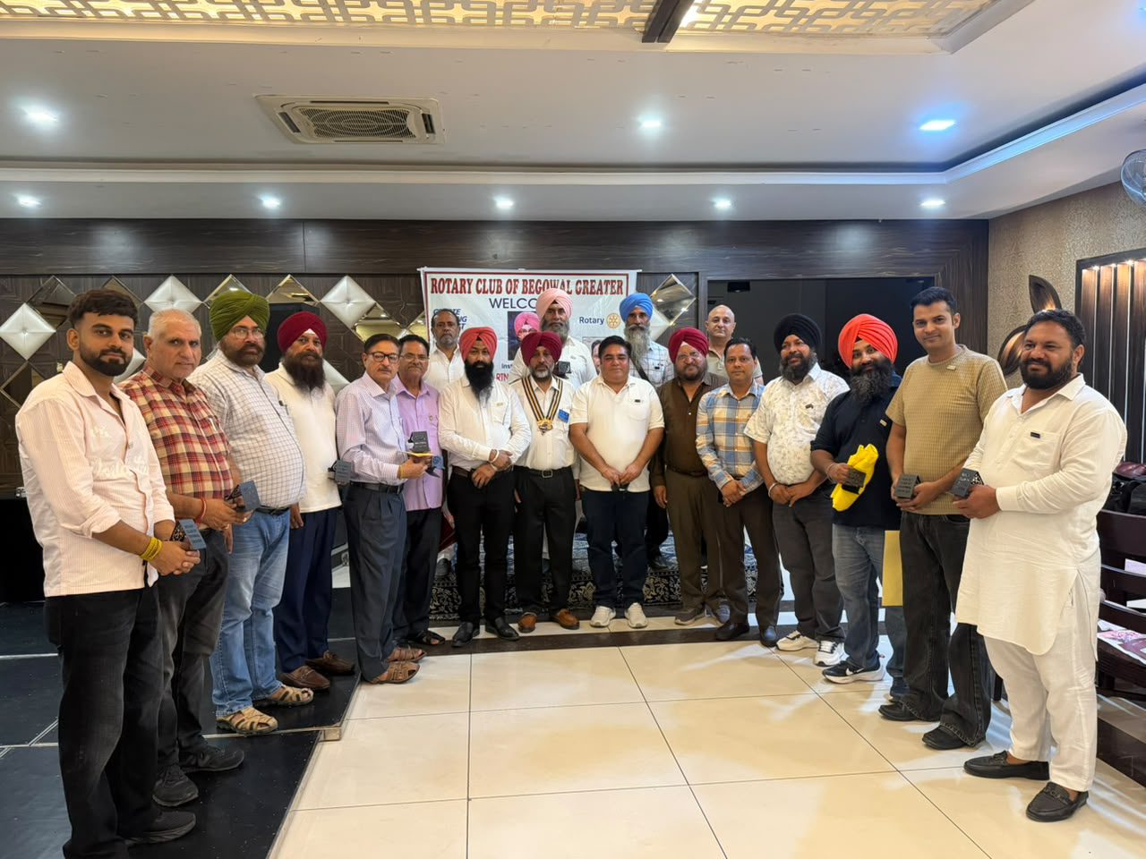 ਰੋਟਰੀ ਕਲੱਬ ਬੇਗੋਵਾਲ ਗਰੇਟਰ ਦੇ ਪ੍ਰਧਾਨ ਬਲਵਿੰਦਰ ਸਿੰਘ ਬਰਿਆਰ ਦਾ ਹੋਇਆ ਤਾਜਪੋਸ਼ੀ ਸਮਾਗਮ