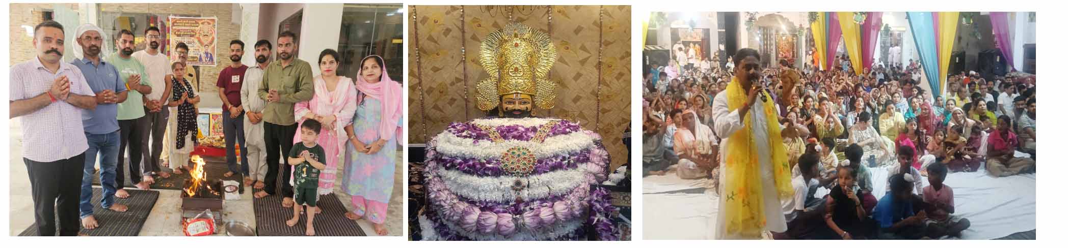 ਮਮਦੋਟ ਵਿਖੇ ਬਾਬਾ ਖਾਟੂ ਸਿਆਮ ਜੀ ਦਾ ਤੀਸਰਾ ਮੂਰਤੀ ਸਥਾਪਨਾ ਦਿਵਸ ਸ਼ਰਧਾ ਅਤੇ ਉਤਸ਼ਾਹ ਨਾਲ ਮਨਾਇਆ! ਖਾਟੂ ਸ਼ਿਆਮ ਦੇ ਜੈਕਾਰਿਆਂ ਨਾਲ ਗੁੰਜਿਆ ਮਮਦੋਟ । 