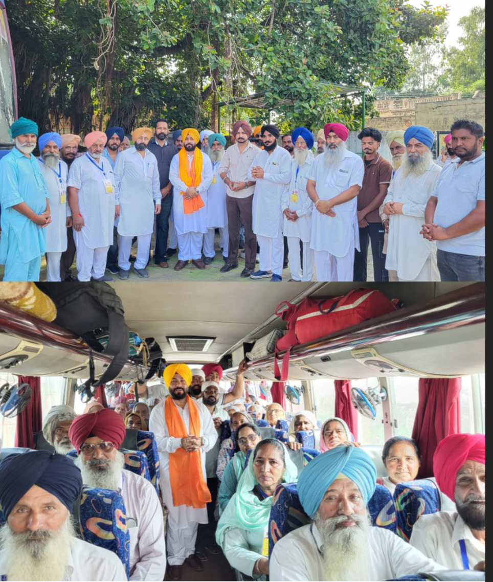 ਨਾਭਾ ਦੇ 125 ਬੂਥਾਂ ਤੋਂ 125 ਤੀਰਥ ਯਾਤਰਾ ਬੱਸਾਂ ਰਵਾਨਾ, ਸ਼ਰਧਾਲੂਆਂ ਨੂੰ ਕਰਵਾਏ ਜਾ ਰਹੇ ਗੁਰੂ ਧਾਮਾਂ ਦੇ ਦਰਸ਼ਨ : ਜੱਸੀ ਸੋਹੀਆਂ ਵਾਲਾ