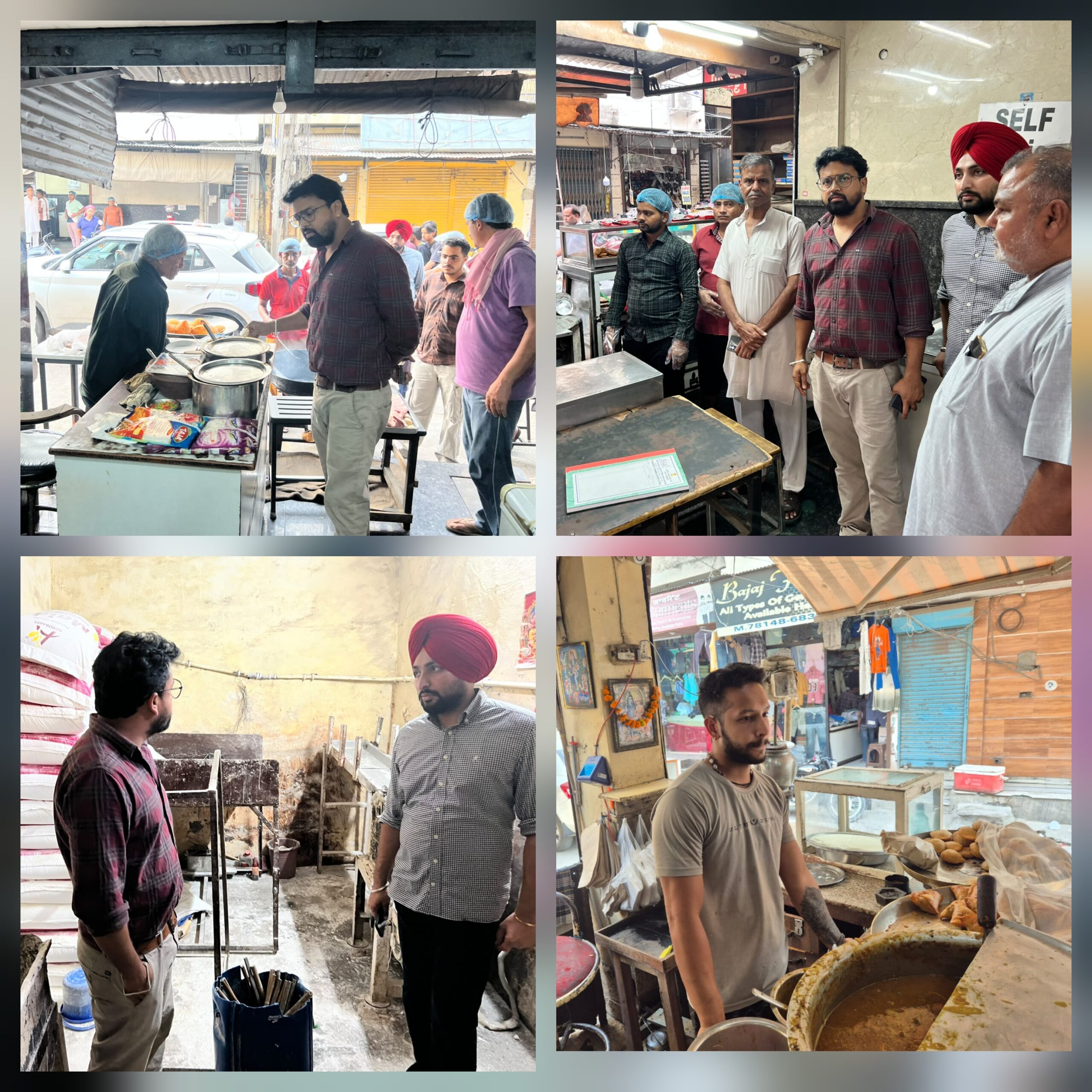 ਫੂਡ ਸੇਫਟੀ ਵਿਭਾਗ ਦੀ ਸ਼ਲਾਘਾਯੋਗ ਰੇਡ: ਸੈਂਟਰਲ ਜੇਲ੍ਹ, ਲਛਮਣ ਹਲਵਾਈ, ਰਾਮੂ ਹਲਵਾਈ ਤੇ ਹੋਰ ਫੂਡ ਅਦਾਰਿਆਂ ਦੀ ਅਚਾਨਕ ਚੈਕਿੰਗ।