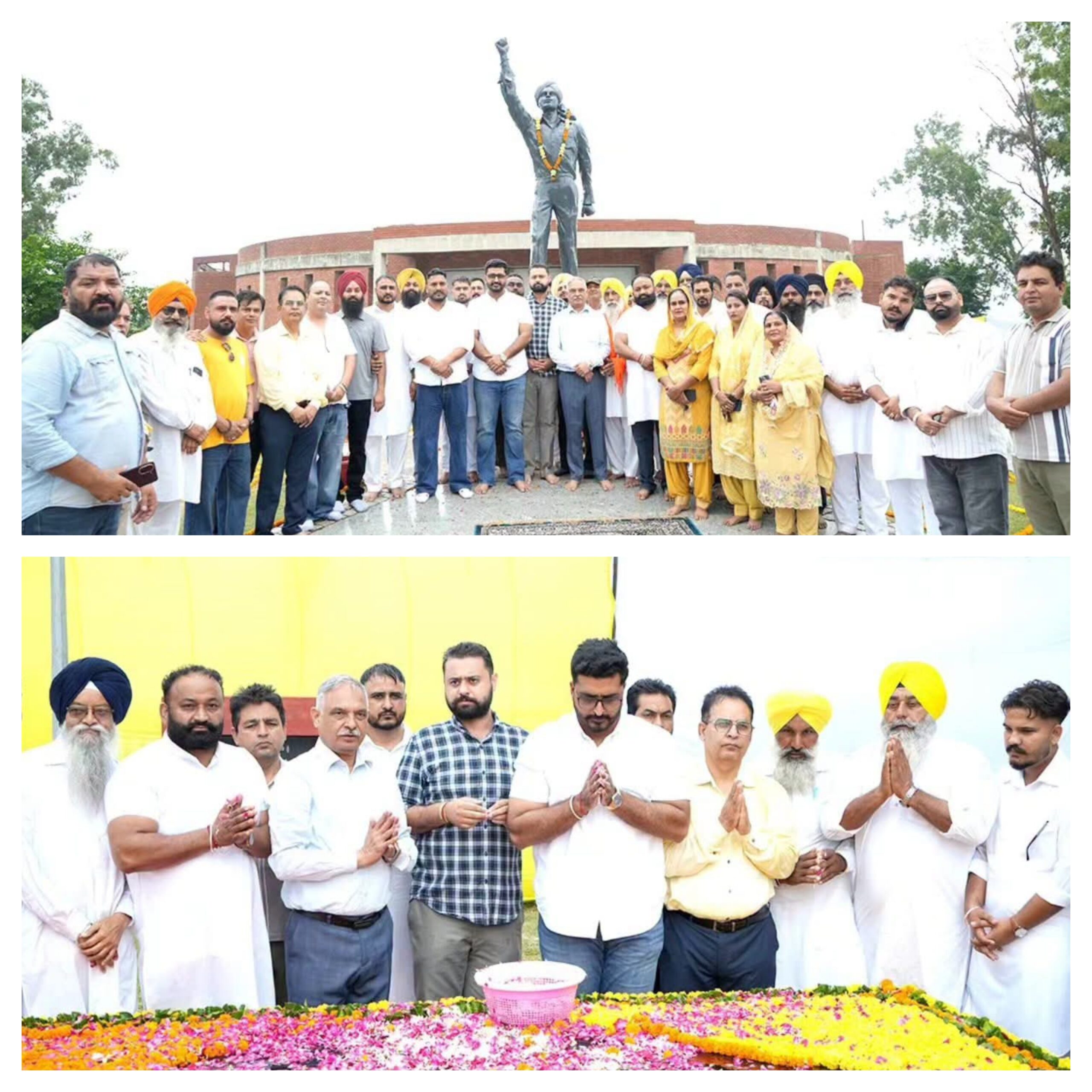 “ਆਪ” ਜ਼ਿਲ੍ਹਾ ਪ੍ਰਧਾਨ ਐਡਵੋਕੇਟ ਸੰਜੀਵ ਚੌਧਰੀ ਚੇਚੀ, ਹਲਕਾ ਇੰਚਾਰਜ ਰੋਬੀ ਕੰਗ ਤੇ ਵਿਧਾਇਕ ਡਾ. ਸੁੱਖੀ ਨੌਜਵਾਨ ਸਾਥੀਆਂ ਸਮੇਤ ਸ਼ਹੀਦੇ ਆਜ਼ਮ ਦੀ ਜਨਮ ਭੂਮੀ ਖਟਕੜ ਕਲਾਂ ਵਿਖੇ ਨਤਮਸਤਕ ਸ਼ਹੀਦ ਭਗਤ ਸਿੰਘ ਦਾ ਜੀਵਨ ਨੌਜਵਾਨ ਪੀੜ੍ਹੀ ਲਈ ਪ੍ਰੇਰਨਾ ਸਰੋਤ : ਐਡਵੋਕੇਟ ਸੰਜੀਵ ਚੌਧਰੀ ਚੇਚੀ ਤੇ ਰੋਬੀ ਕੰਗ